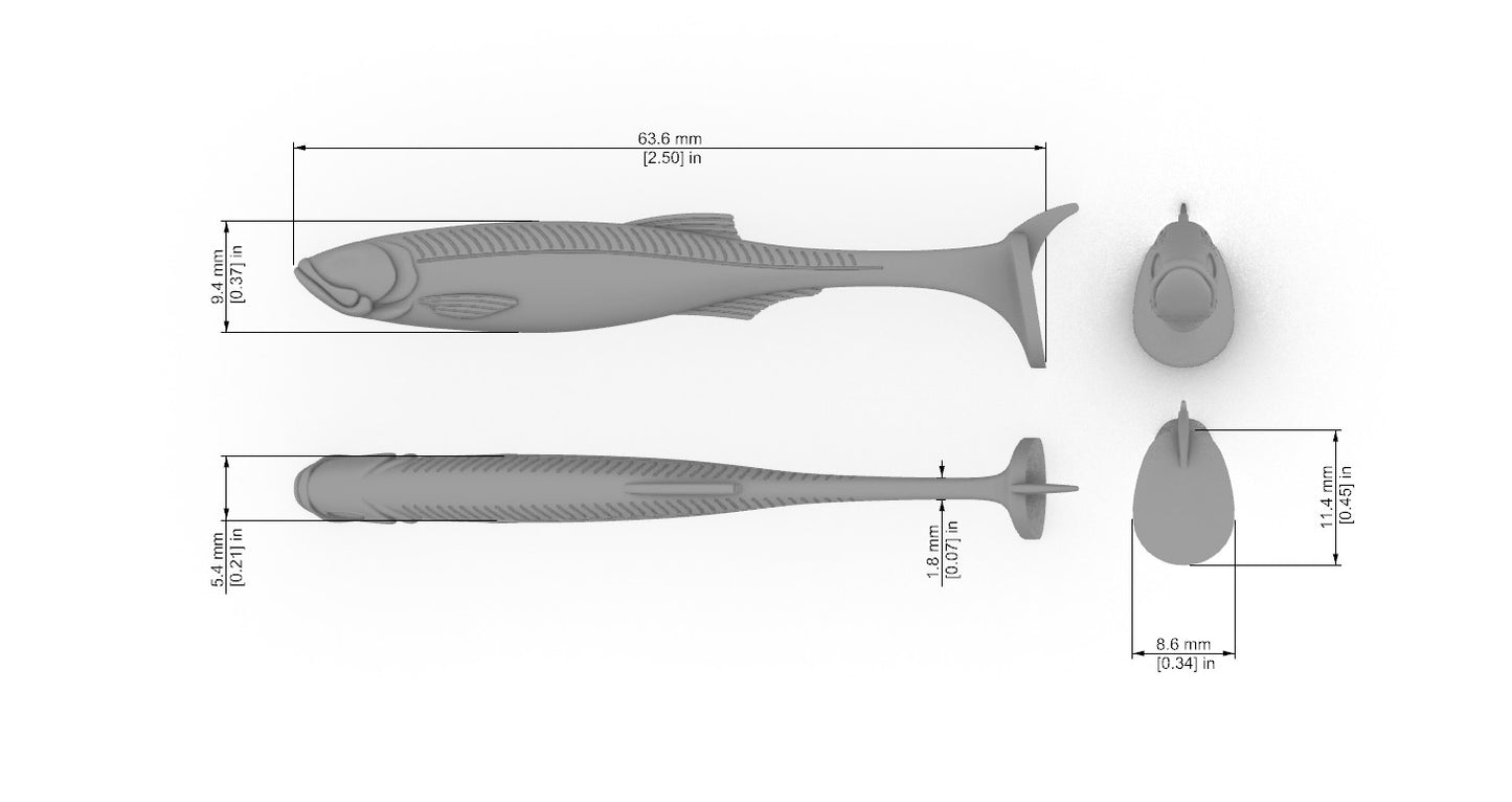 Speed Bait Angry Eyes (2″- 2.75″) Without Eye Socket