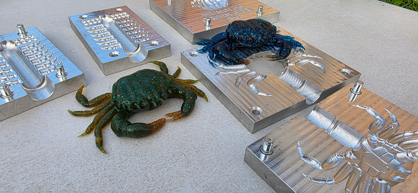 Gree crab 3.15inch + claws and eyes mold (no defects)