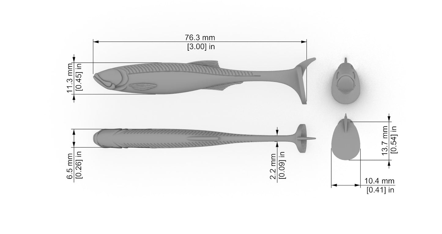 SpeedBait Angry Eyes (3″-6″) Without Space to Glue the Eyes