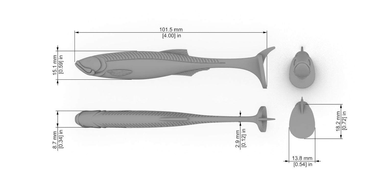 SpeedBait Angry Eyes (3″-6″) Without Space to Glue the Eyes