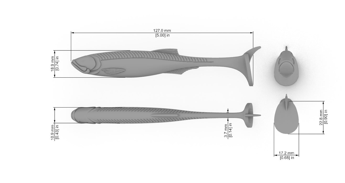 SpeedBait Angry Eyes (3″-6″) Without Space to Glue the Eyes