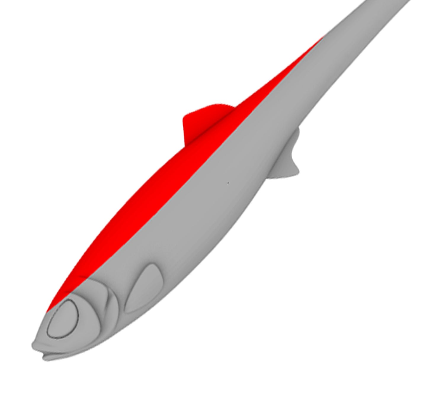 Traveler upper fin and back molds (3″- 6″)