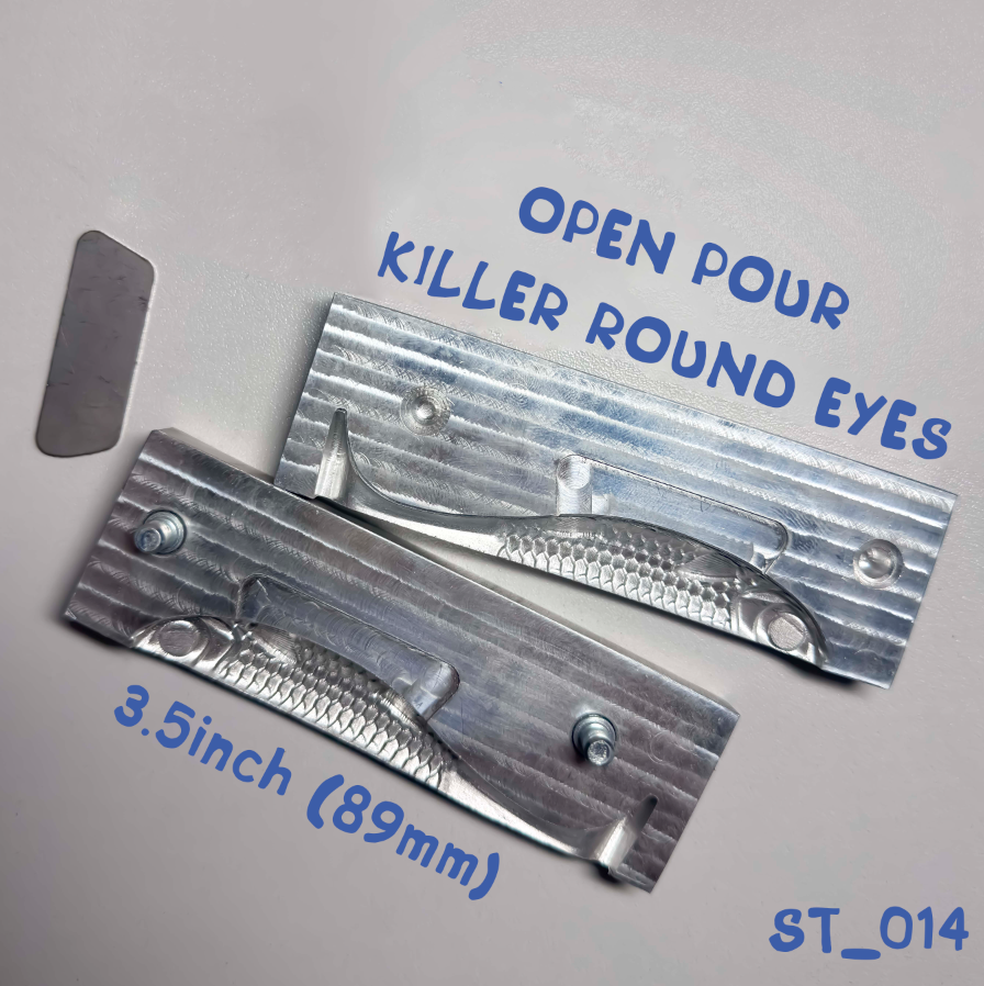 Killer Open Pour Mold - 3.5 inch - Condition - (New) Hook Slot