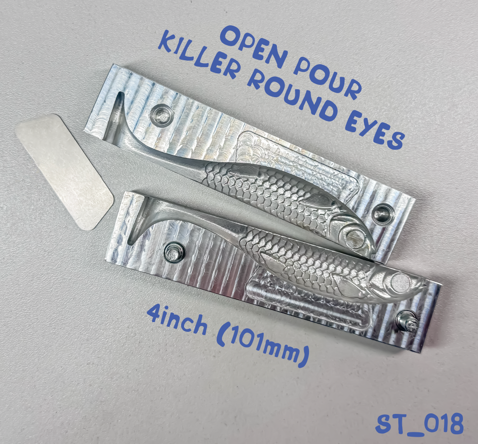 Killer Open Pour Mold - 4inch - 1cav - Condition - (New) Hook Slot