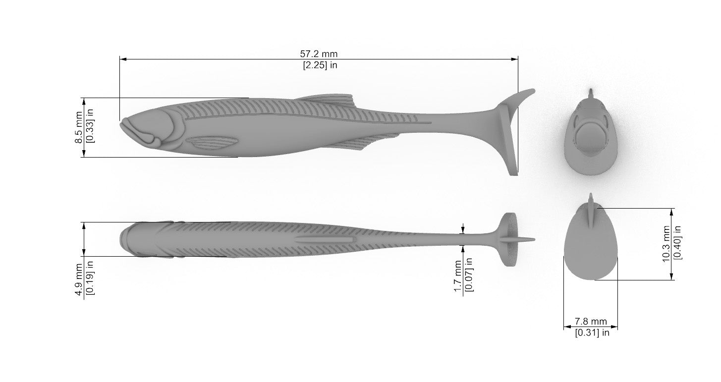 Speed Bait Angry Eyes (2″- 2.75″) Without Eye Socket