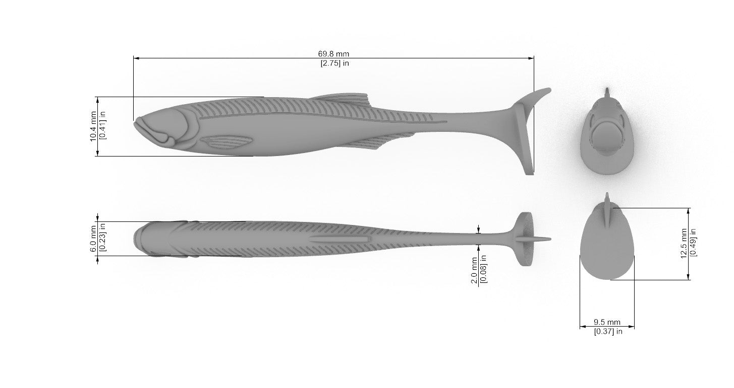 Speed Bait Angry Eyes (2″- 2.75″) Without Eye Socket