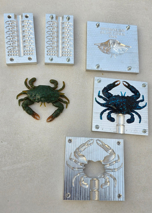 Blue crab 3.75inch + claws and eyes mold (no defects)