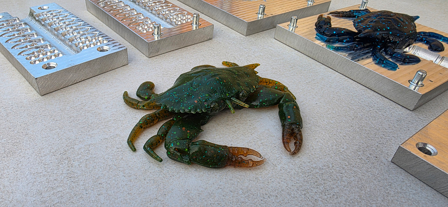 Blue crab 3.75inch + claws and eyes mold (no defects)