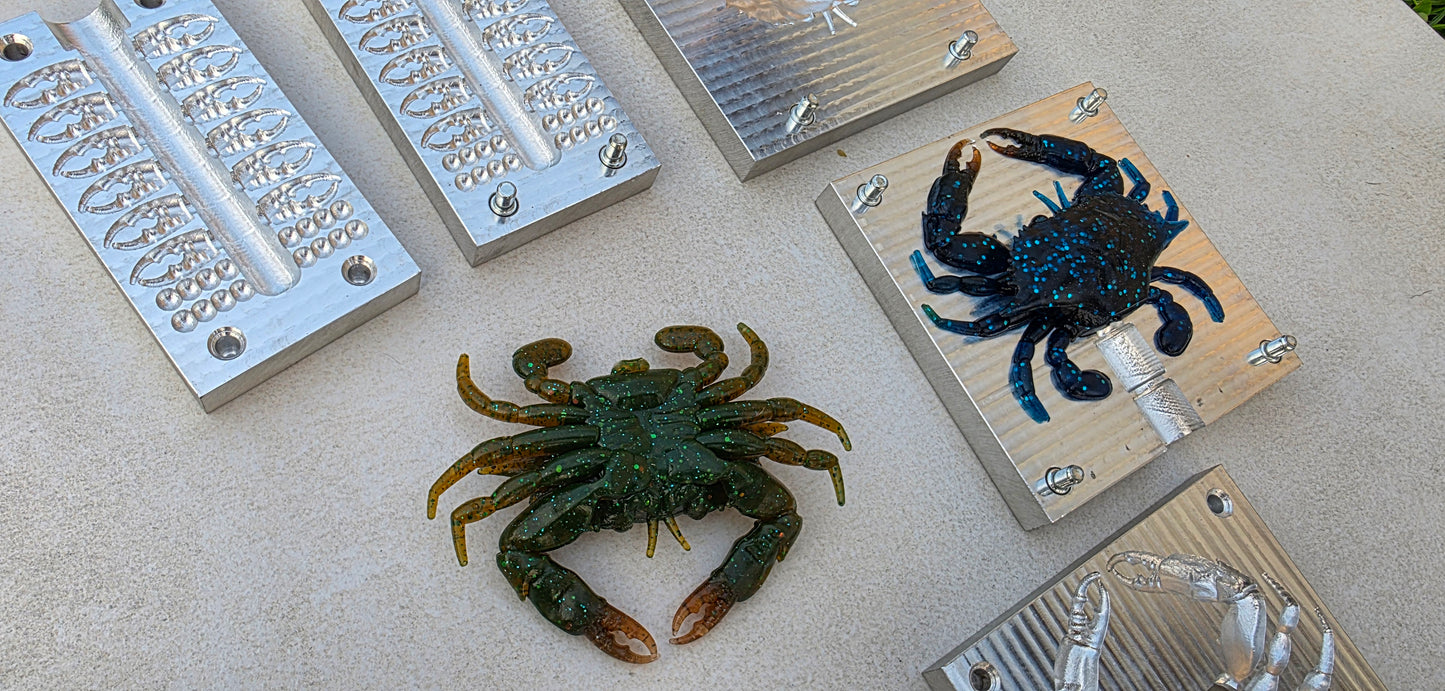 Blue crab 3.75inch + claws and eyes mold (no defects)