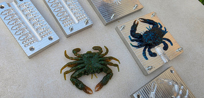 Blue crab 3.75inch + claws and eyes mold (no defects)