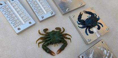 Blue crab 3.75inch + claws and eyes mold (no defects)