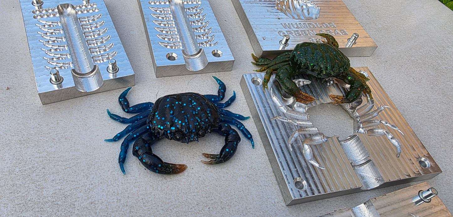 Gree crab 3.15inch + claws and eyes mold (no defects)