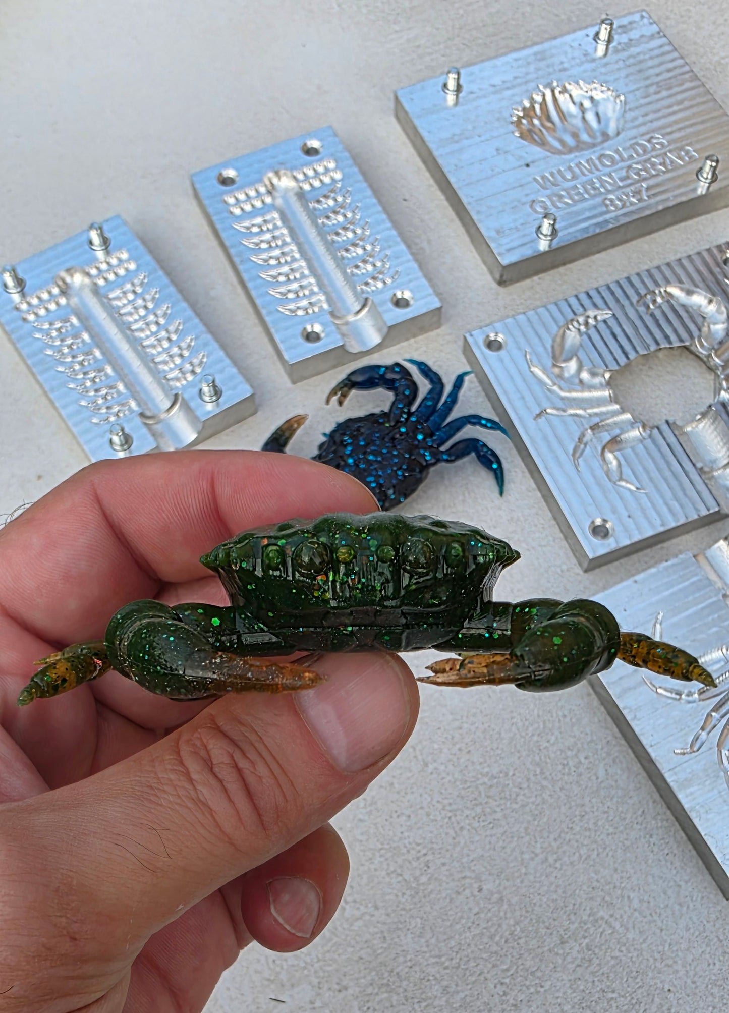 Gree crab 3.15inch + claws and eyes mold (no defects)
