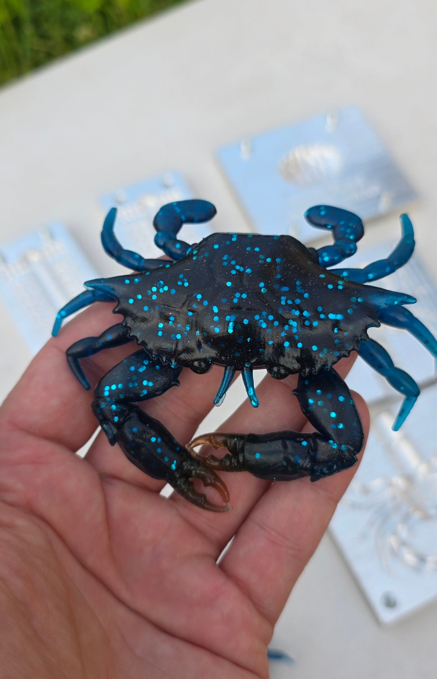 Blue crab 3.75inch + claws and eyes mold (no defects)