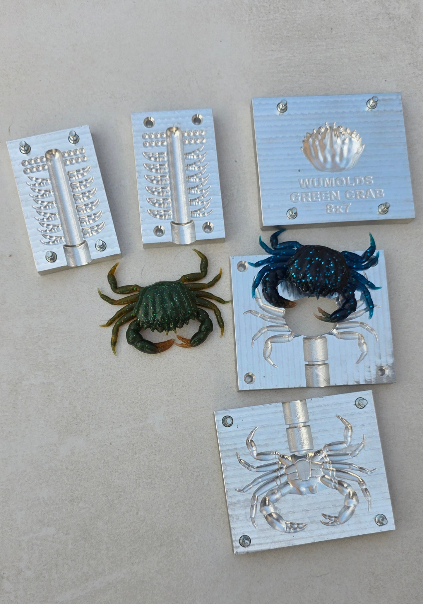 Gree crab 3.15inch + claws and eyes mold (no defects)