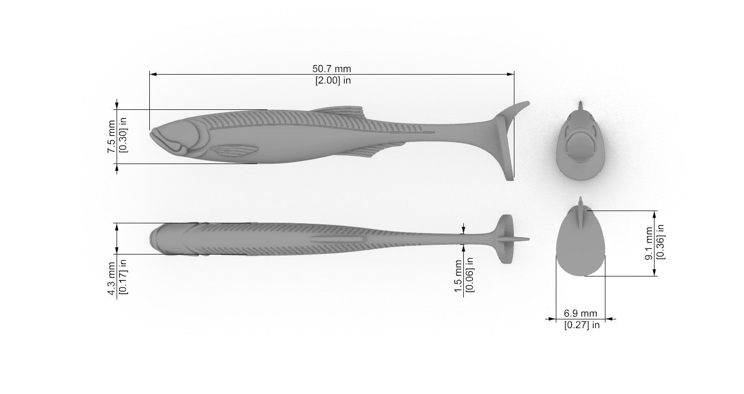 Speed Bait Angry Eyes (2″- 2.75″) Without Eye Socket