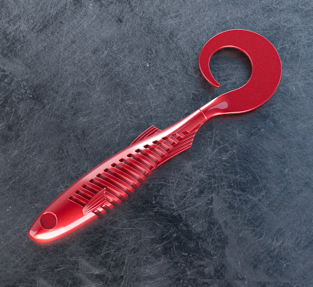 WU Ribbed Grub (3″- 6″) With Space to Glue the Eyes