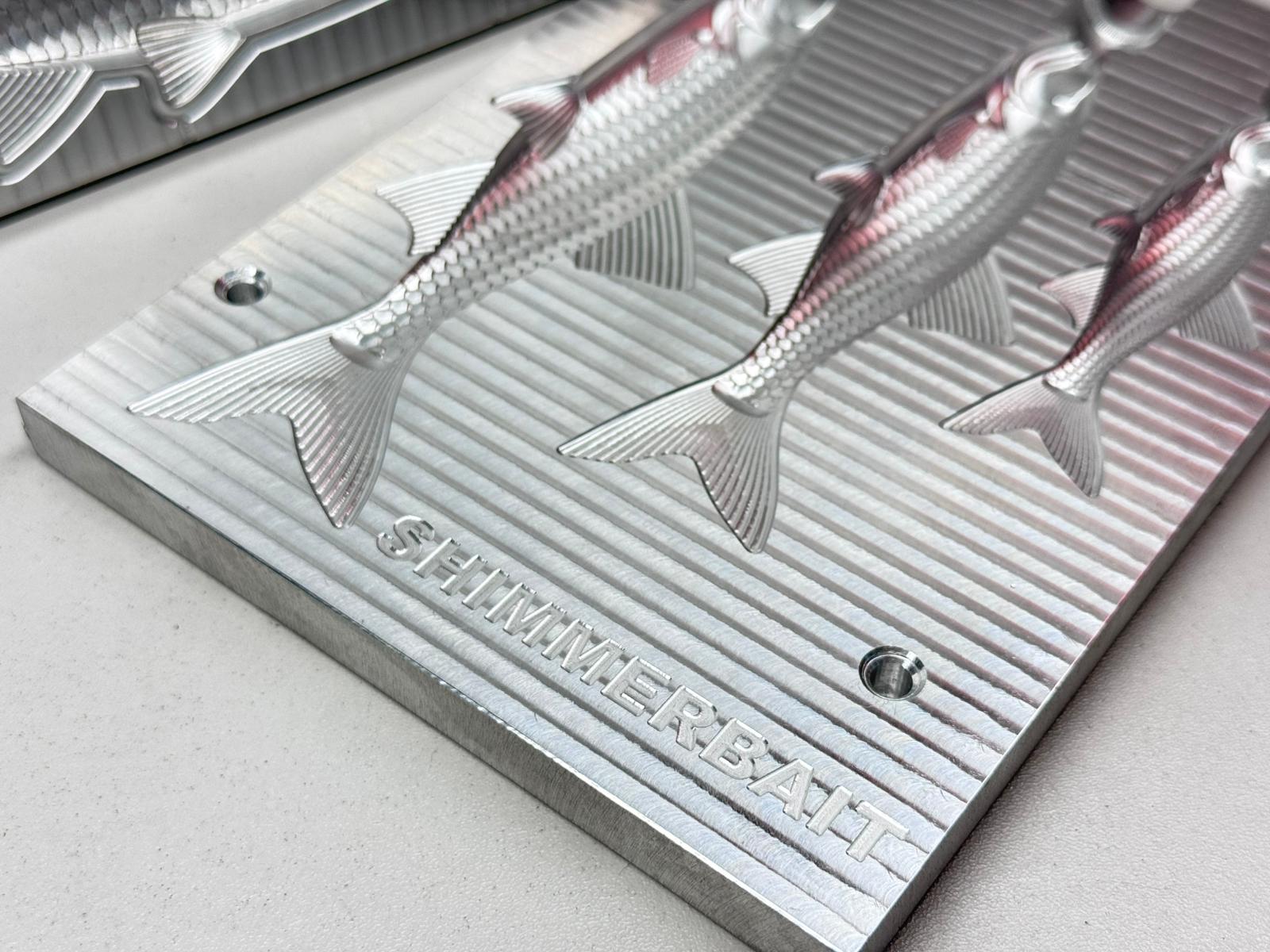 Shimmerbait 3.5"  5"  and 6" in one mold (Not used - without defects)