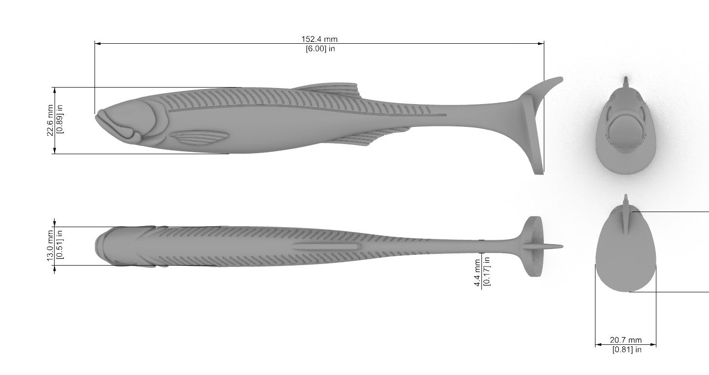 SpeedBait Angry Eyes (3″-6″) Without Space to Glue the Eyes