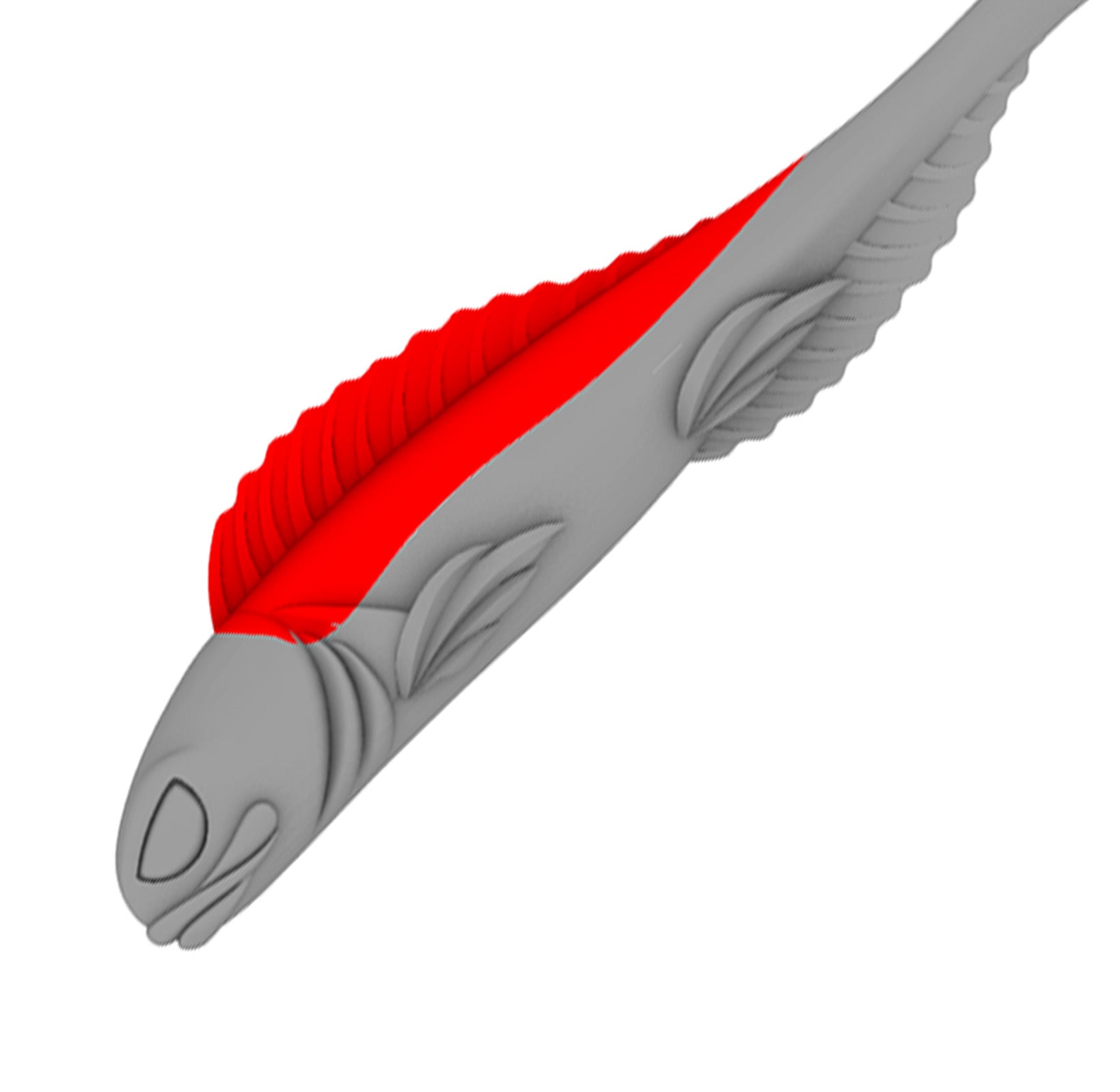 Ghost upper fin and back molds  (3″- 6″)